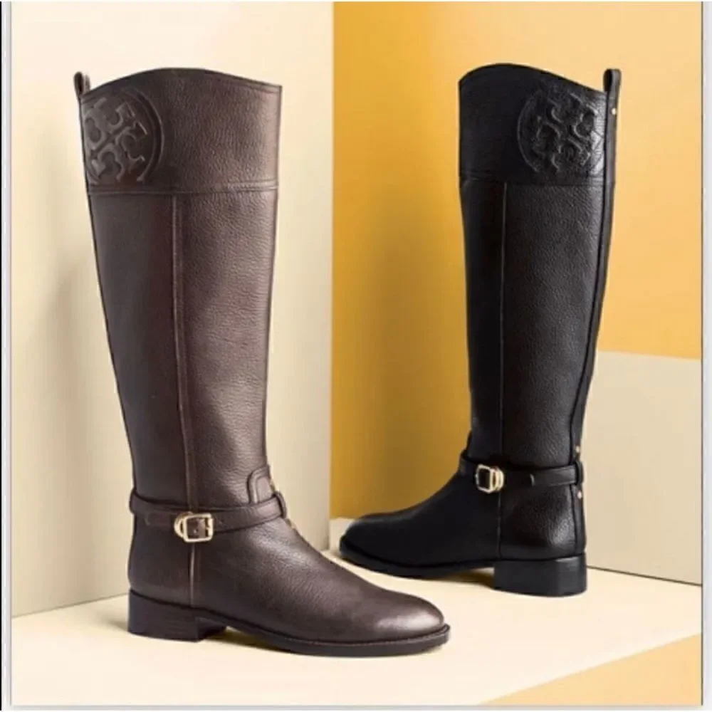 Tory Burch marlene riding boot in brown size 6
